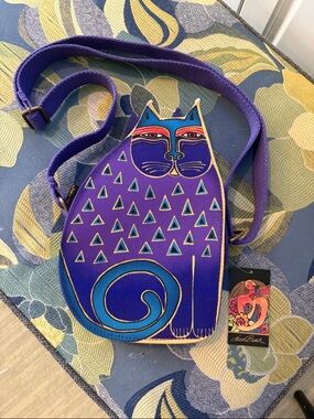 Purple Cat Crossbody Bag